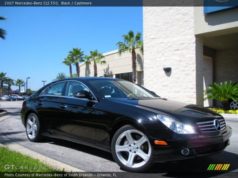 Black / Cashmere 2007 Mercedes-Benz CLS 550