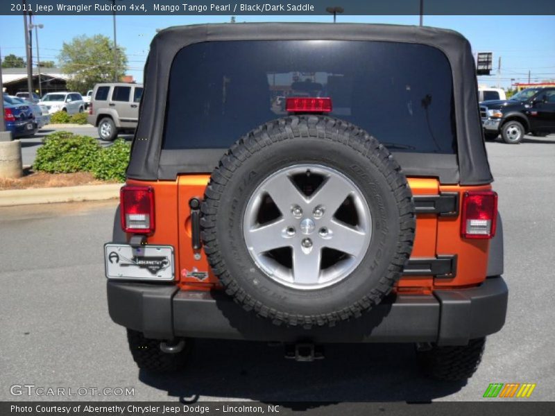 Mango Tango Pearl / Black/Dark Saddle 2011 Jeep Wrangler Rubicon 4x4