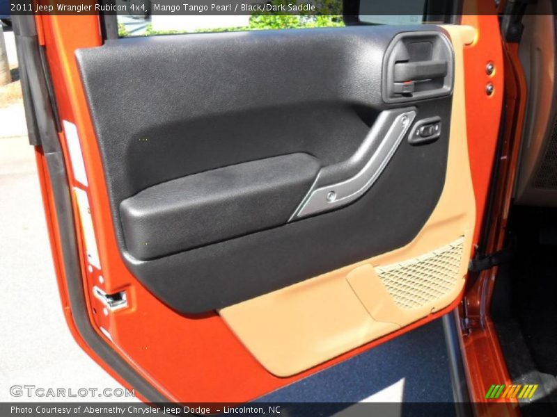 Mango Tango Pearl / Black/Dark Saddle 2011 Jeep Wrangler Rubicon 4x4