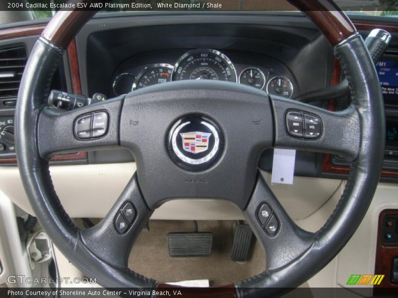 White Diamond / Shale 2004 Cadillac Escalade ESV AWD Platinum Edition