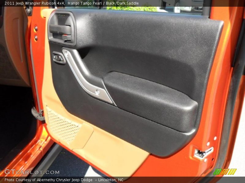 Mango Tango Pearl / Black/Dark Saddle 2011 Jeep Wrangler Rubicon 4x4
