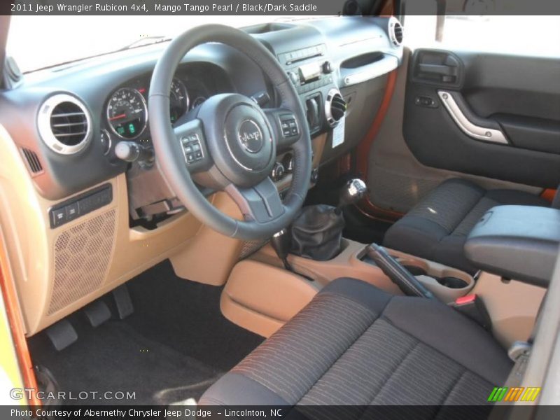 Mango Tango Pearl / Black/Dark Saddle 2011 Jeep Wrangler Rubicon 4x4