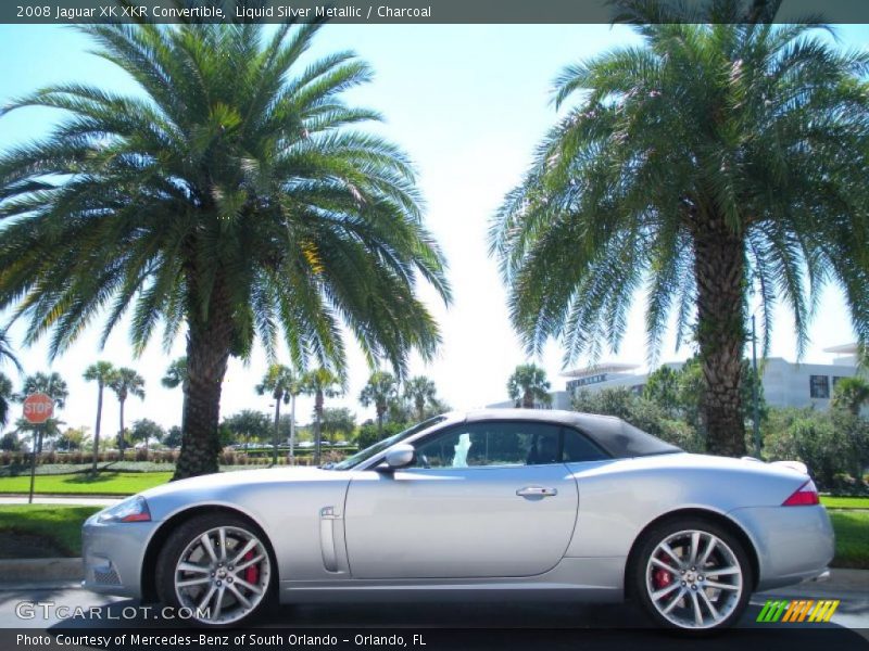 Liquid Silver Metallic / Charcoal 2008 Jaguar XK XKR Convertible