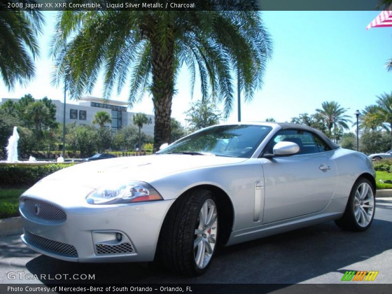 Liquid Silver Metallic / Charcoal 2008 Jaguar XK XKR Convertible