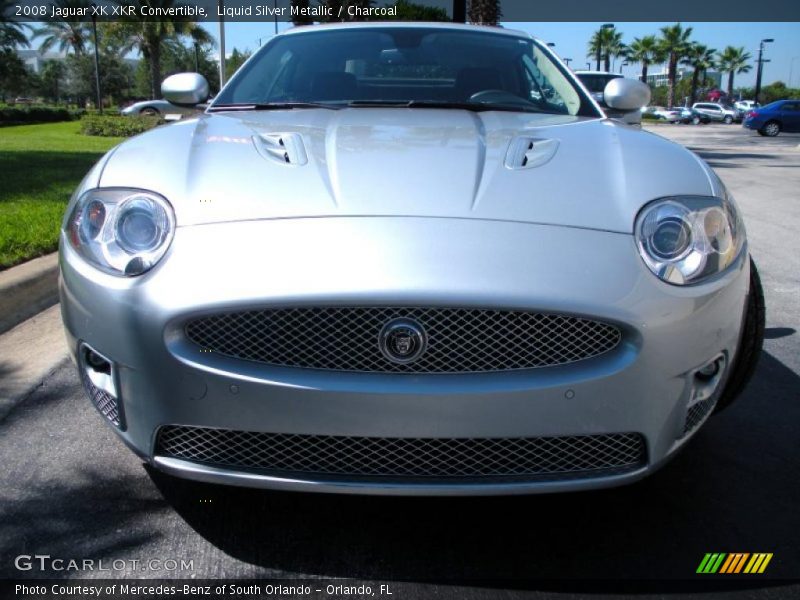 Liquid Silver Metallic / Charcoal 2008 Jaguar XK XKR Convertible