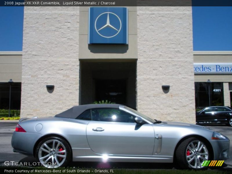 Liquid Silver Metallic / Charcoal 2008 Jaguar XK XKR Convertible