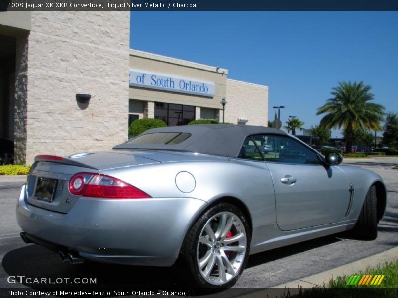 Liquid Silver Metallic / Charcoal 2008 Jaguar XK XKR Convertible