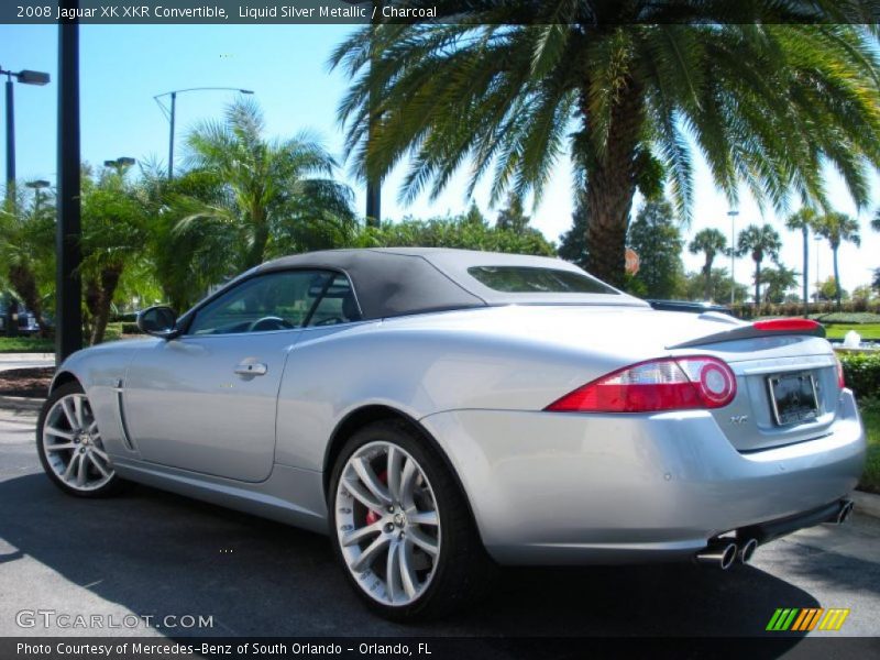 Liquid Silver Metallic / Charcoal 2008 Jaguar XK XKR Convertible