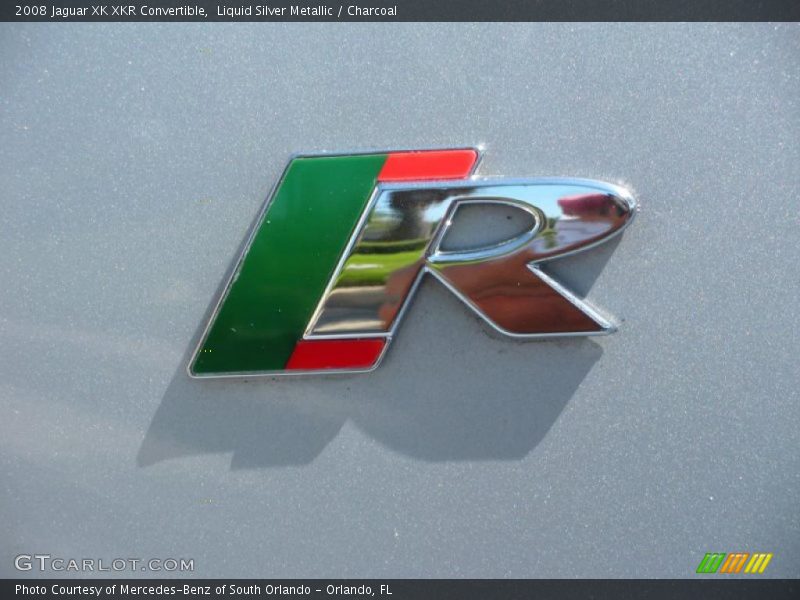 Liquid Silver Metallic / Charcoal 2008 Jaguar XK XKR Convertible