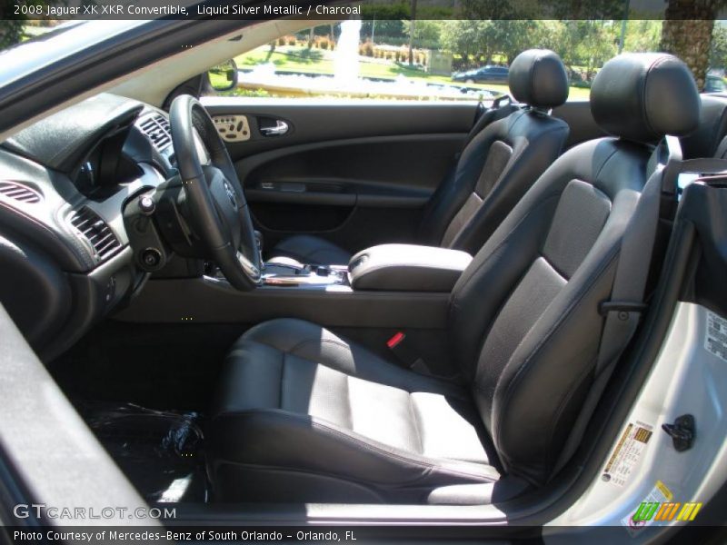 Liquid Silver Metallic / Charcoal 2008 Jaguar XK XKR Convertible