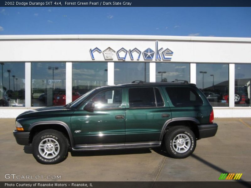 Forest Green Pearl / Dark Slate Gray 2002 Dodge Durango SXT 4x4