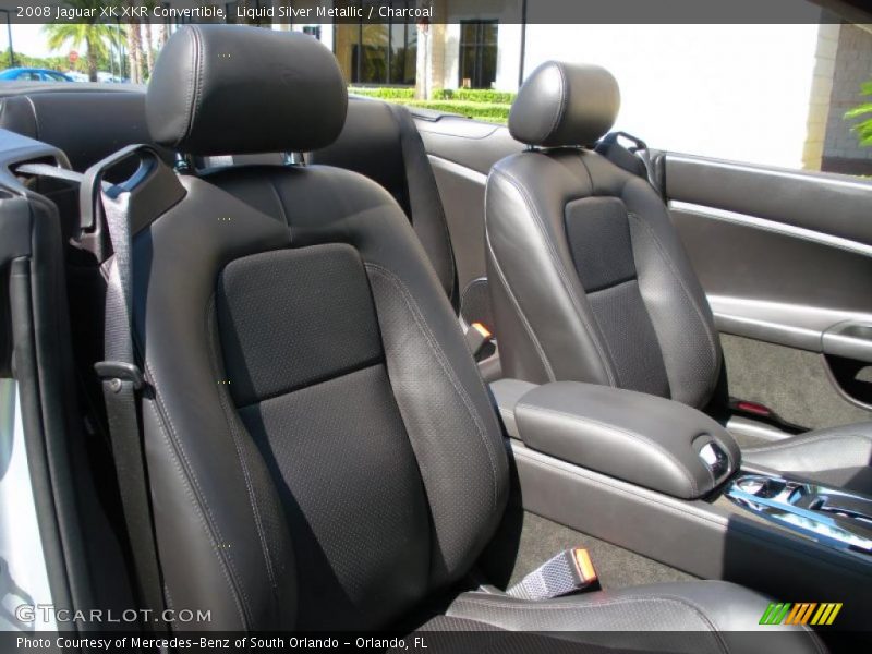 Liquid Silver Metallic / Charcoal 2008 Jaguar XK XKR Convertible