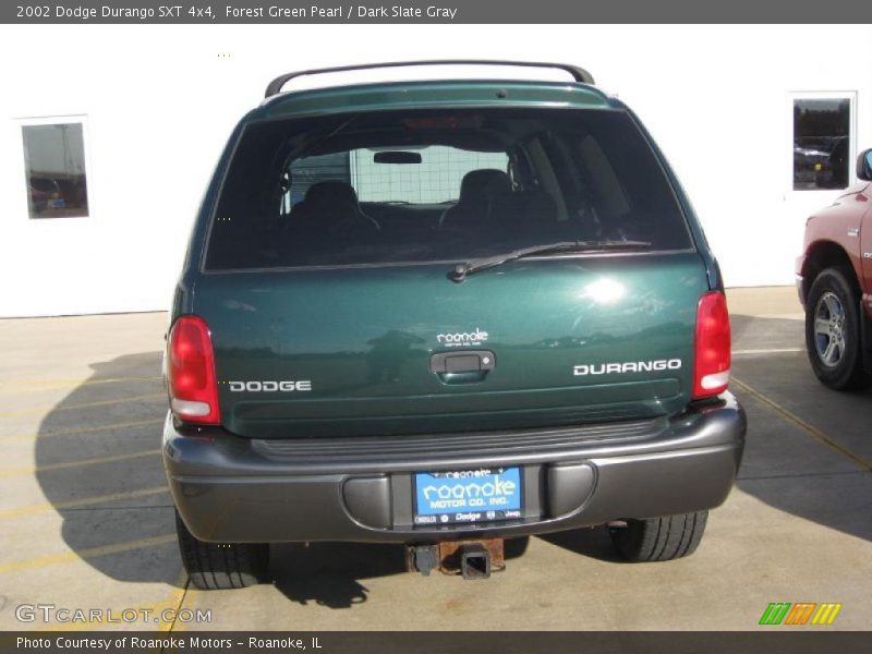 Forest Green Pearl / Dark Slate Gray 2002 Dodge Durango SXT 4x4