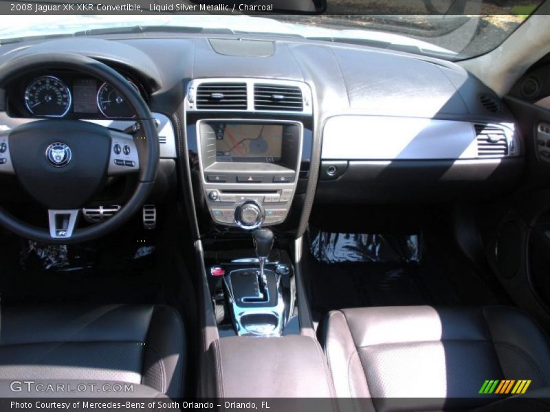 Liquid Silver Metallic / Charcoal 2008 Jaguar XK XKR Convertible