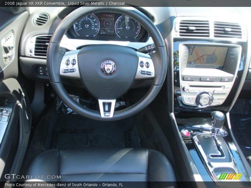 Liquid Silver Metallic / Charcoal 2008 Jaguar XK XKR Convertible
