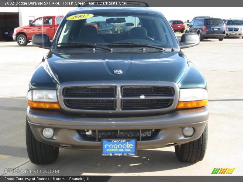 Forest Green Pearl / Dark Slate Gray 2002 Dodge Durango SXT 4x4