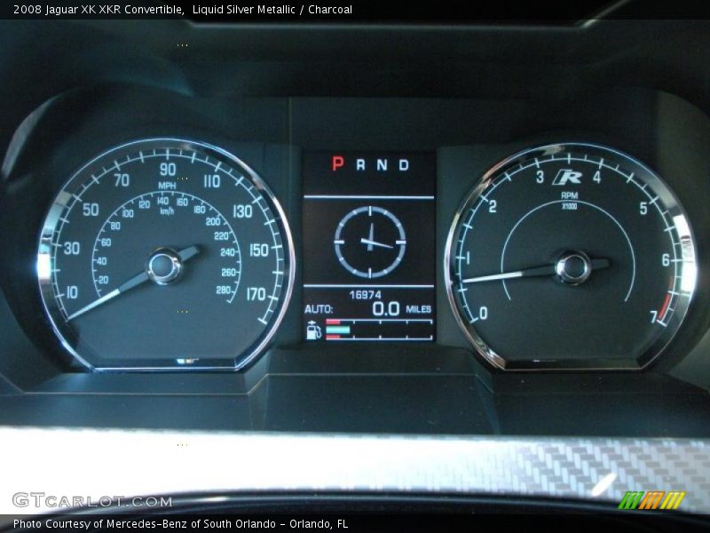 Liquid Silver Metallic / Charcoal 2008 Jaguar XK XKR Convertible
