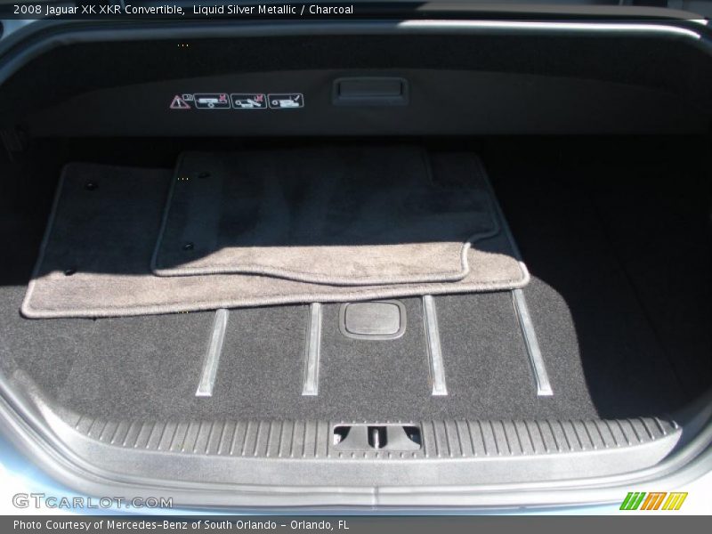 Liquid Silver Metallic / Charcoal 2008 Jaguar XK XKR Convertible
