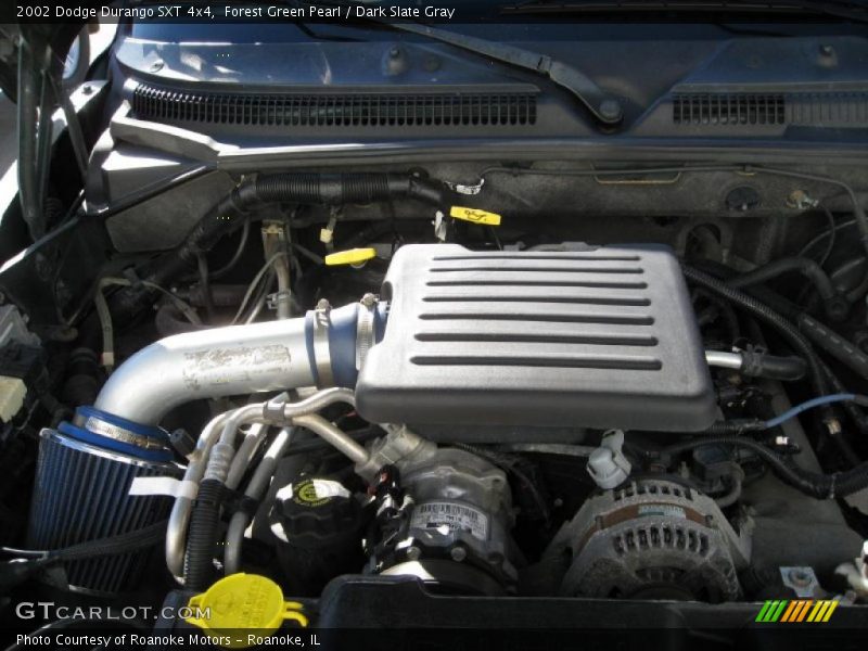 Forest Green Pearl / Dark Slate Gray 2002 Dodge Durango SXT 4x4