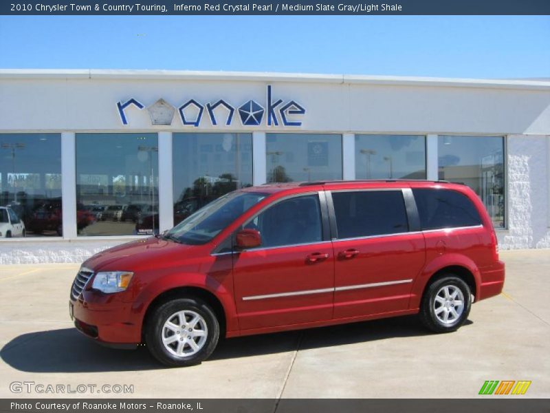 Inferno Red Crystal Pearl / Medium Slate Gray/Light Shale 2010 Chrysler Town & Country Touring