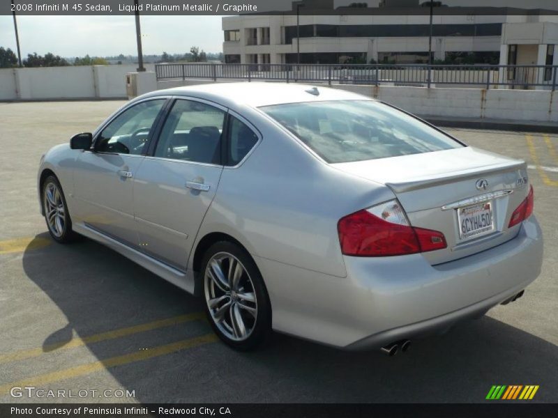 Liquid Platinum Metallic / Graphite 2008 Infiniti M 45 Sedan