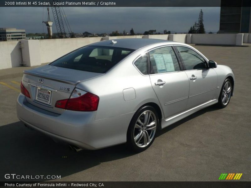 Liquid Platinum Metallic / Graphite 2008 Infiniti M 45 Sedan