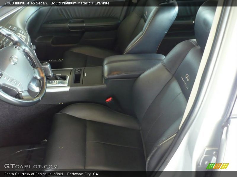 Liquid Platinum Metallic / Graphite 2008 Infiniti M 45 Sedan