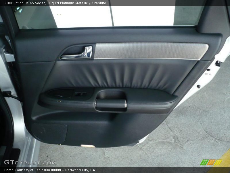 Liquid Platinum Metallic / Graphite 2008 Infiniti M 45 Sedan