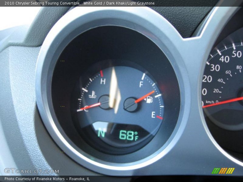 White Gold / Dark Khaki/Light Graystone 2010 Chrysler Sebring Touring Convertible