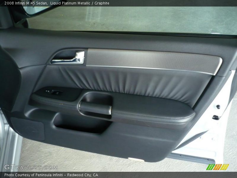 Liquid Platinum Metallic / Graphite 2008 Infiniti M 45 Sedan