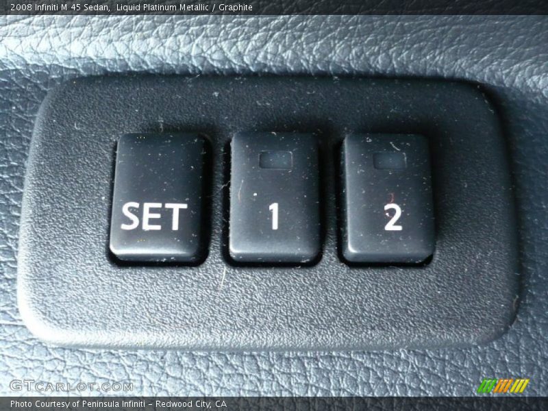 Liquid Platinum Metallic / Graphite 2008 Infiniti M 45 Sedan