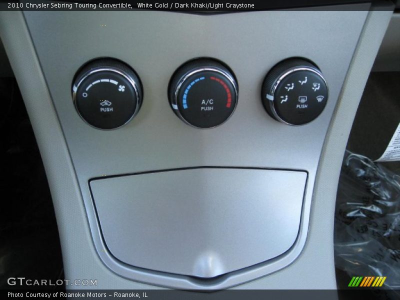 White Gold / Dark Khaki/Light Graystone 2010 Chrysler Sebring Touring Convertible