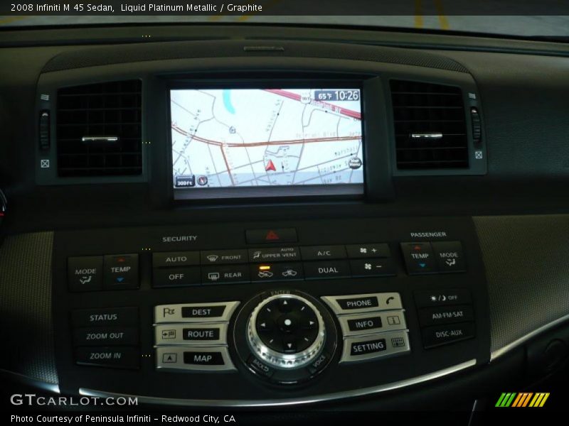 Liquid Platinum Metallic / Graphite 2008 Infiniti M 45 Sedan