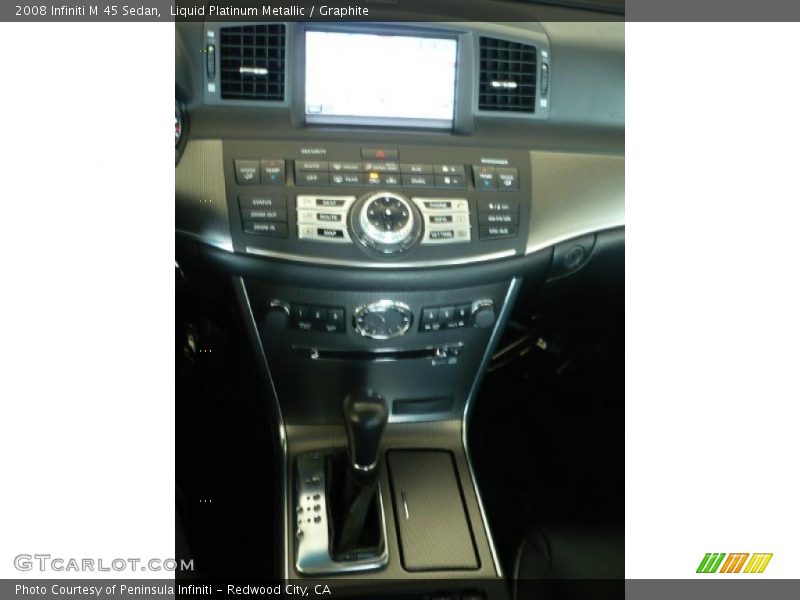 Liquid Platinum Metallic / Graphite 2008 Infiniti M 45 Sedan