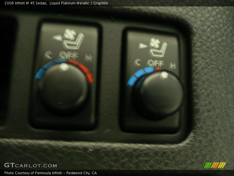 Liquid Platinum Metallic / Graphite 2008 Infiniti M 45 Sedan