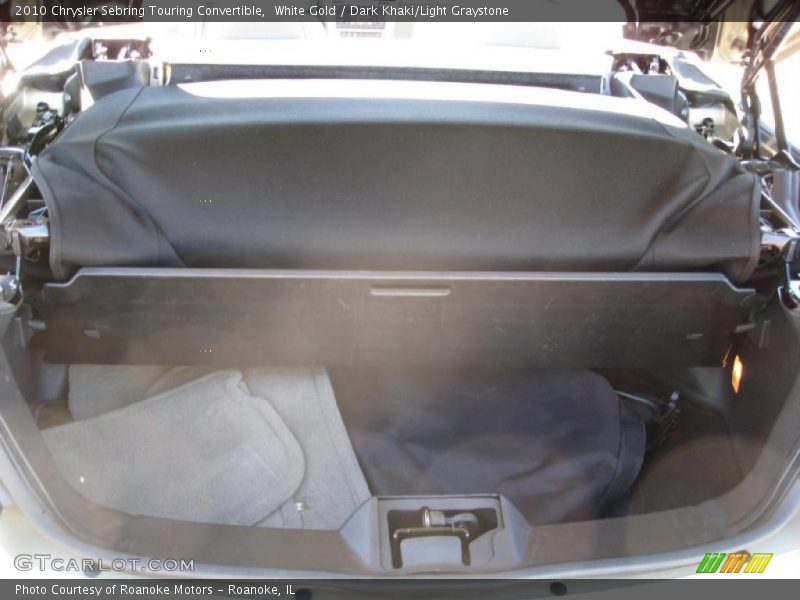 White Gold / Dark Khaki/Light Graystone 2010 Chrysler Sebring Touring Convertible