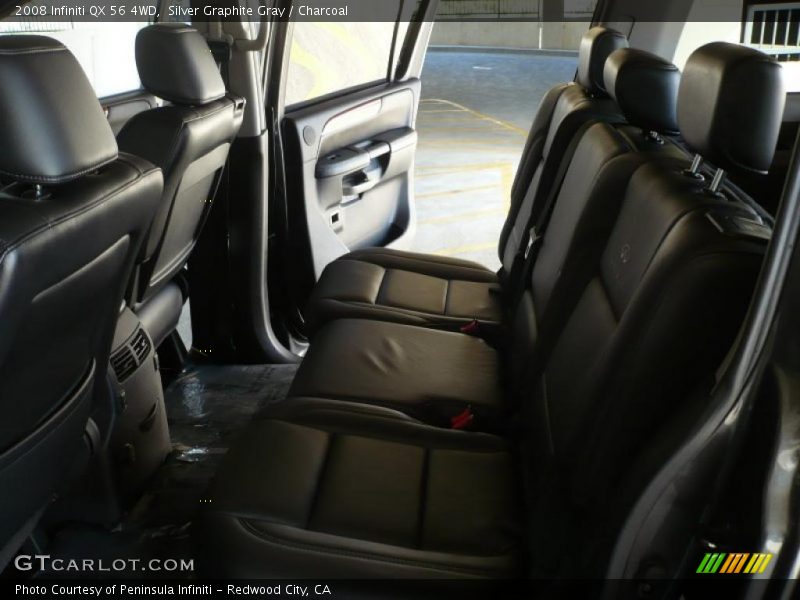 Silver Graphite Gray / Charcoal 2008 Infiniti QX 56 4WD