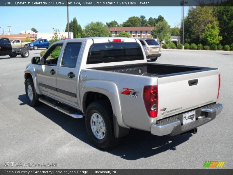 Silver Birch Metallic / Very Dark Pewter 2005 Chevrolet Colorado Z71 Crew Cab 4x4