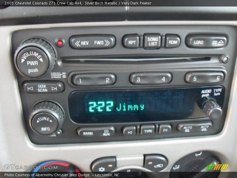 Silver Birch Metallic / Very Dark Pewter 2005 Chevrolet Colorado Z71 Crew Cab 4x4
