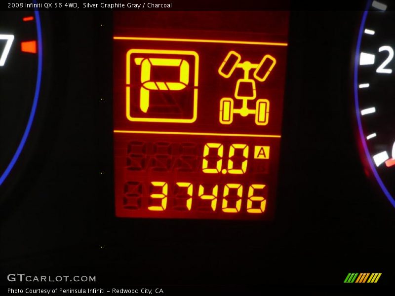 Silver Graphite Gray / Charcoal 2008 Infiniti QX 56 4WD