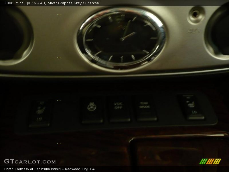 Silver Graphite Gray / Charcoal 2008 Infiniti QX 56 4WD