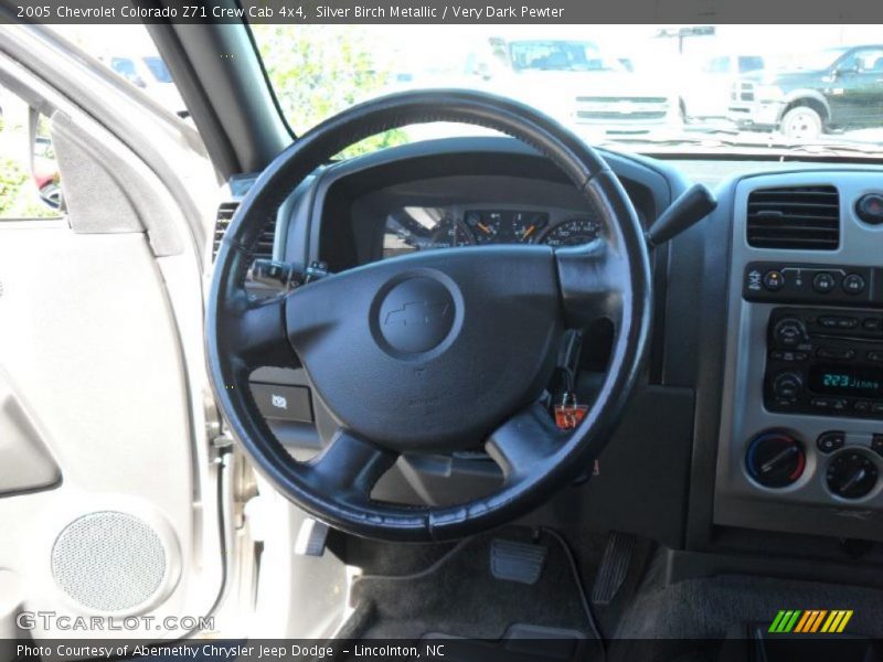 Silver Birch Metallic / Very Dark Pewter 2005 Chevrolet Colorado Z71 Crew Cab 4x4