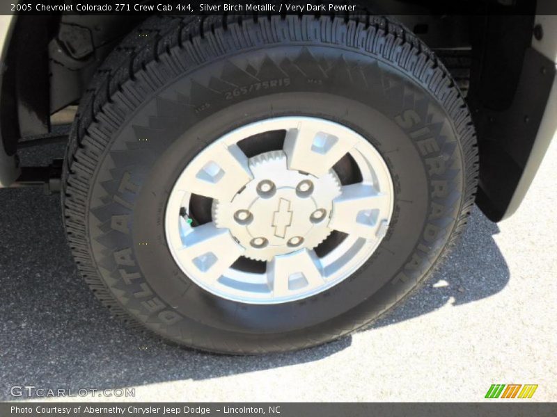 Silver Birch Metallic / Very Dark Pewter 2005 Chevrolet Colorado Z71 Crew Cab 4x4