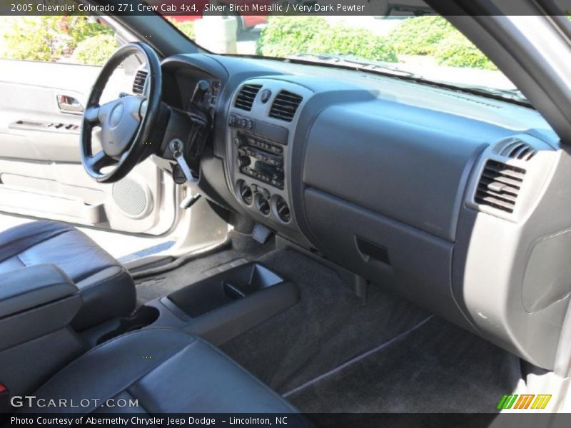 Silver Birch Metallic / Very Dark Pewter 2005 Chevrolet Colorado Z71 Crew Cab 4x4