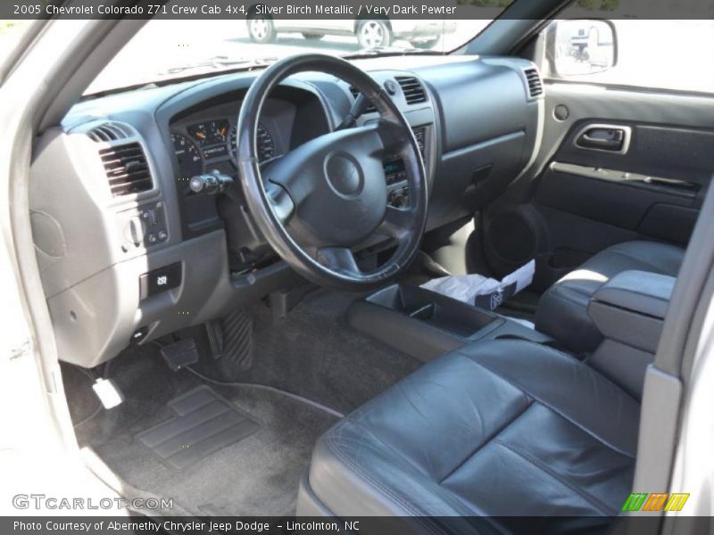 Silver Birch Metallic / Very Dark Pewter 2005 Chevrolet Colorado Z71 Crew Cab 4x4