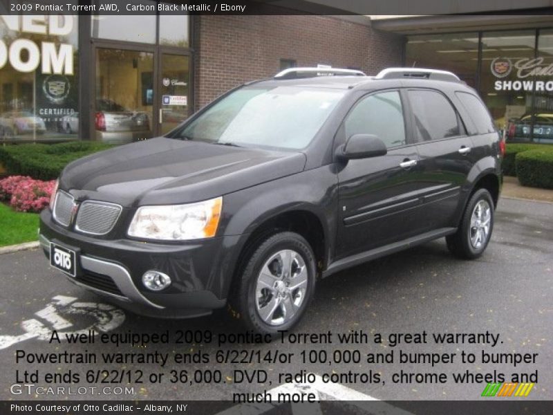 Carbon Black Metallic / Ebony 2009 Pontiac Torrent AWD