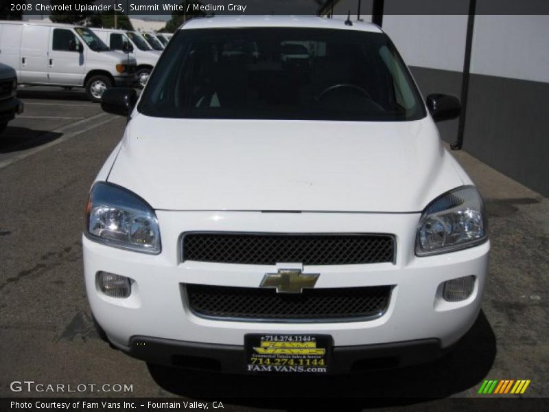 Summit White / Medium Gray 2008 Chevrolet Uplander LS