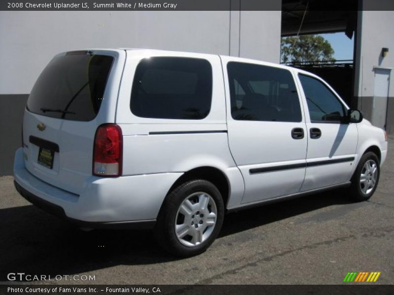 Summit White / Medium Gray 2008 Chevrolet Uplander LS