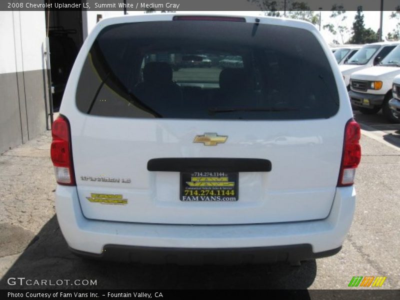 Summit White / Medium Gray 2008 Chevrolet Uplander LS