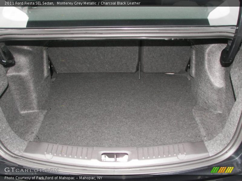 Monterey Grey Metallic / Charcoal Black Leather 2011 Ford Fiesta SEL Sedan